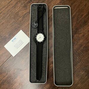 WMC Men's Wrist Watch, Genuine Leather, NEW